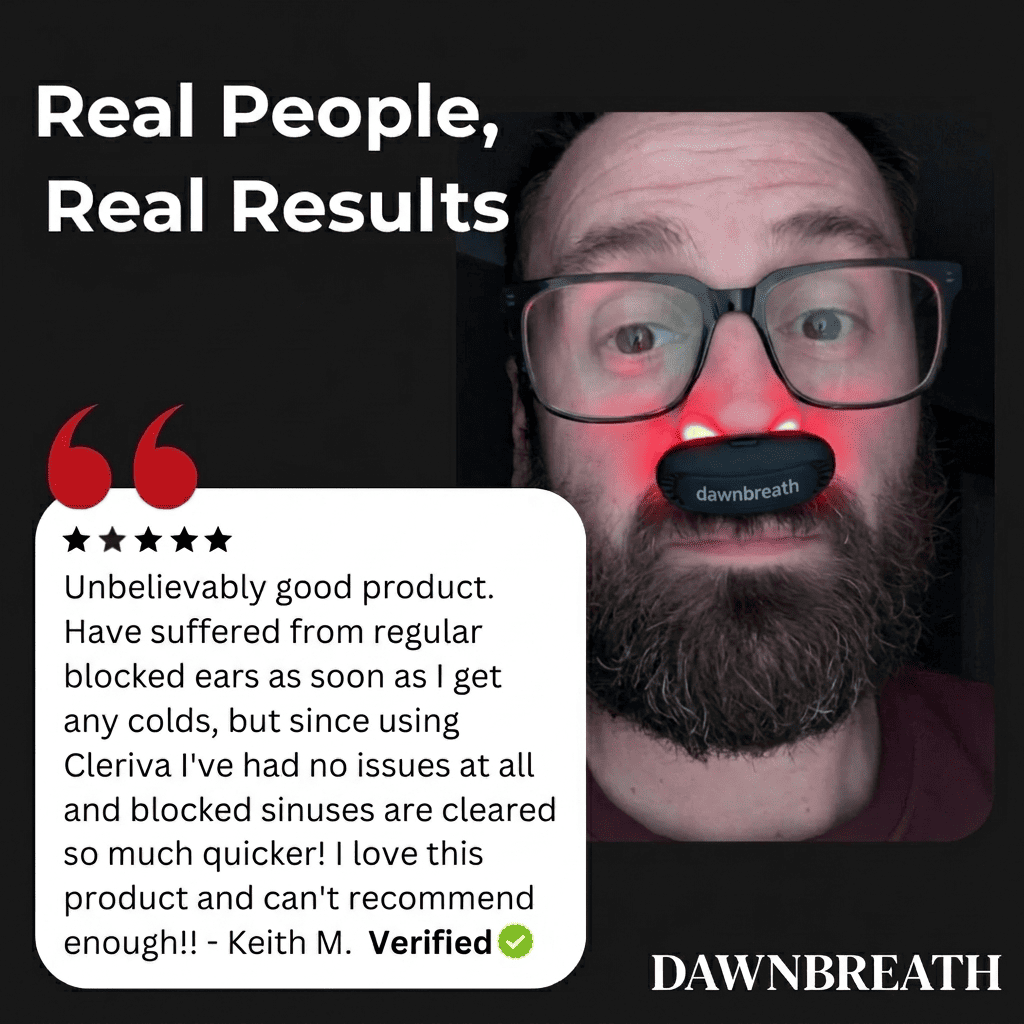 BreatheClear™ — Cordless Red Light Sinus Relief