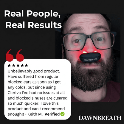 BreatheClear™ — Cordless Red Light Sinus Relief