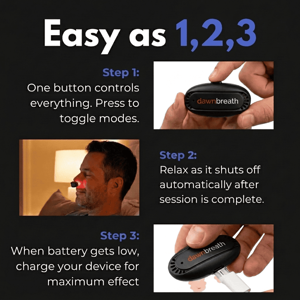 BreatheClear™ — Cordless Red Light Sinus Relief