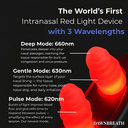 BreatheClear™ — Cordless Red Light Sinus Relief